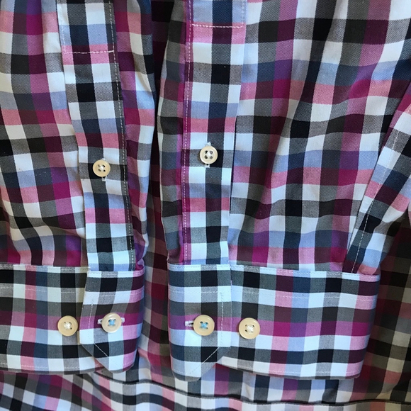 Mens Banana Republic Shirt pink button down long sleeve 16-16.5 mens size large - Picture 7 of 10